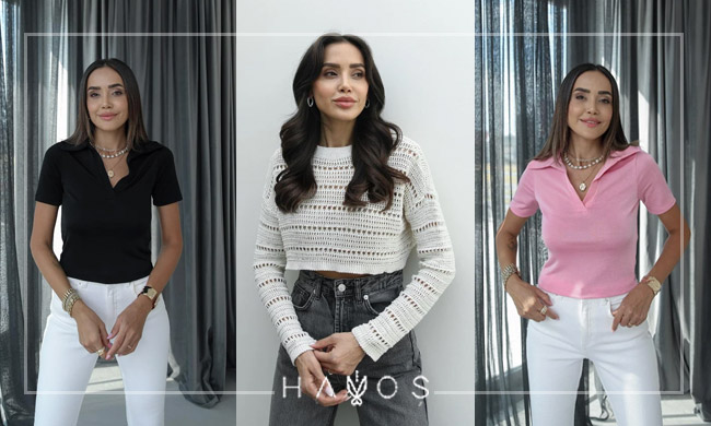 Crop Bluz Şıklığı ile Işıltılı Yaz Görünümü