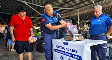 Yenişehir Belediyesi semt pazarlarında denetimlerini sürdürüyor